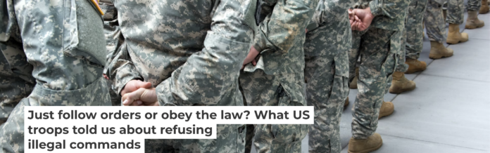 There are certain situations in which the military should not fall in line. Bo Zaunders/Corbis Documentary via Getty Images